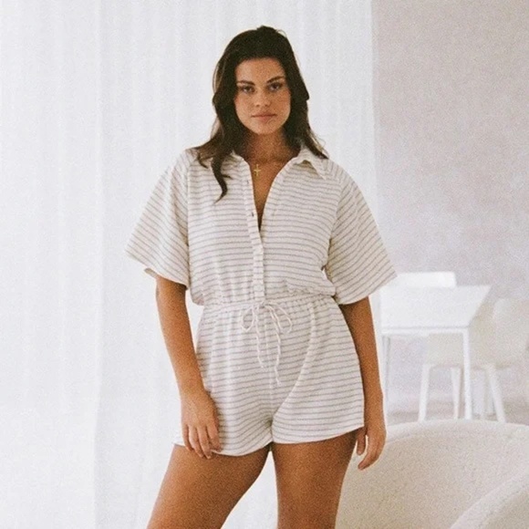 SABO NWT Amira Striped Playsuit XL - Picture 1 of 7